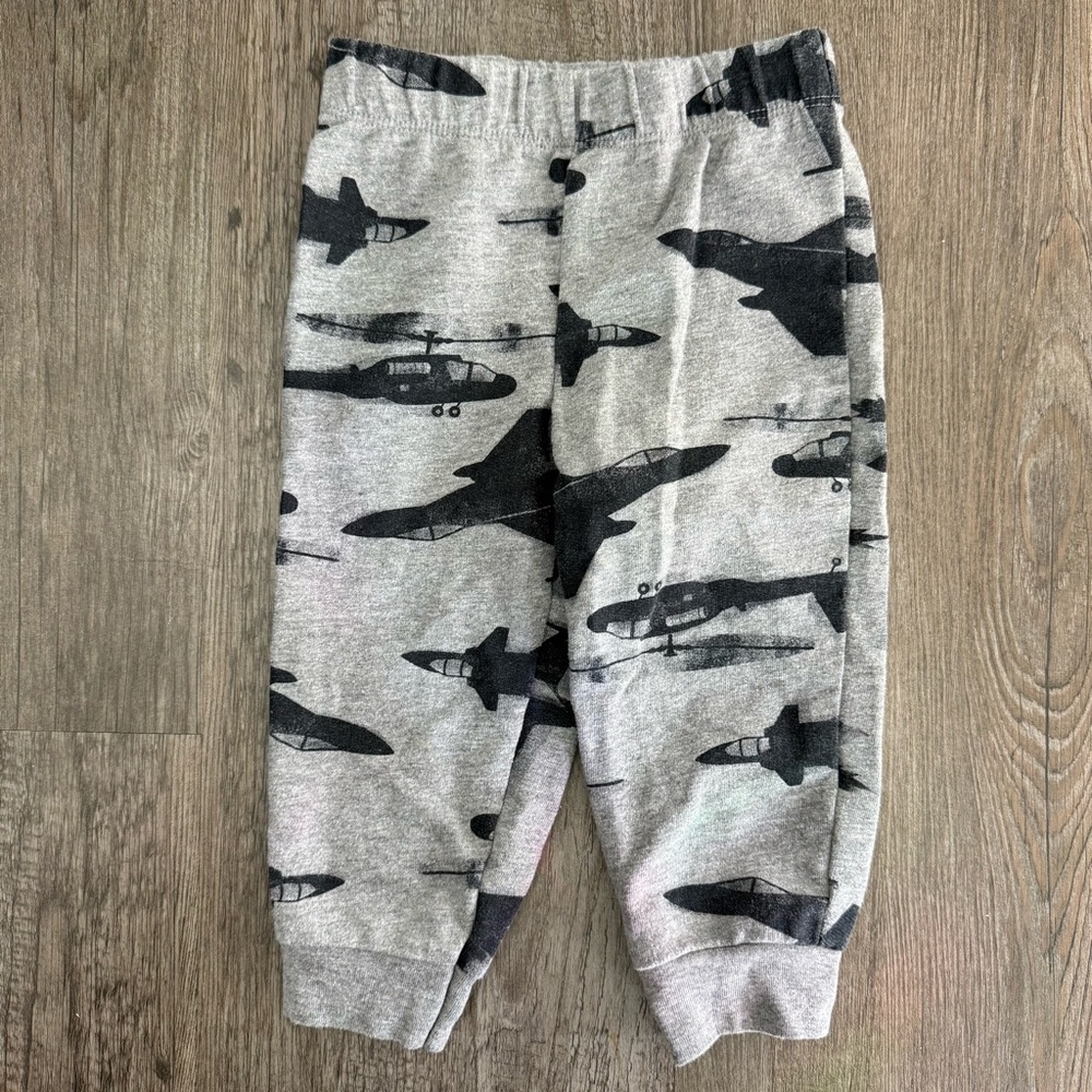 Carter’s Gray Airplane Print Kids Bottoms
